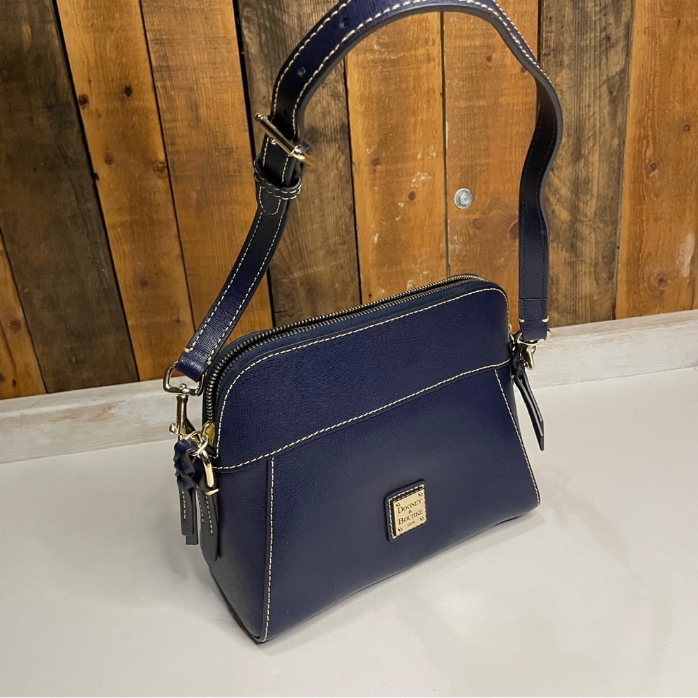Dooney Cameron Navy Shoulder Bag